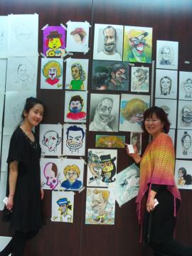 El muro de dos artistas coreanas (Minicon Gerona 2011).